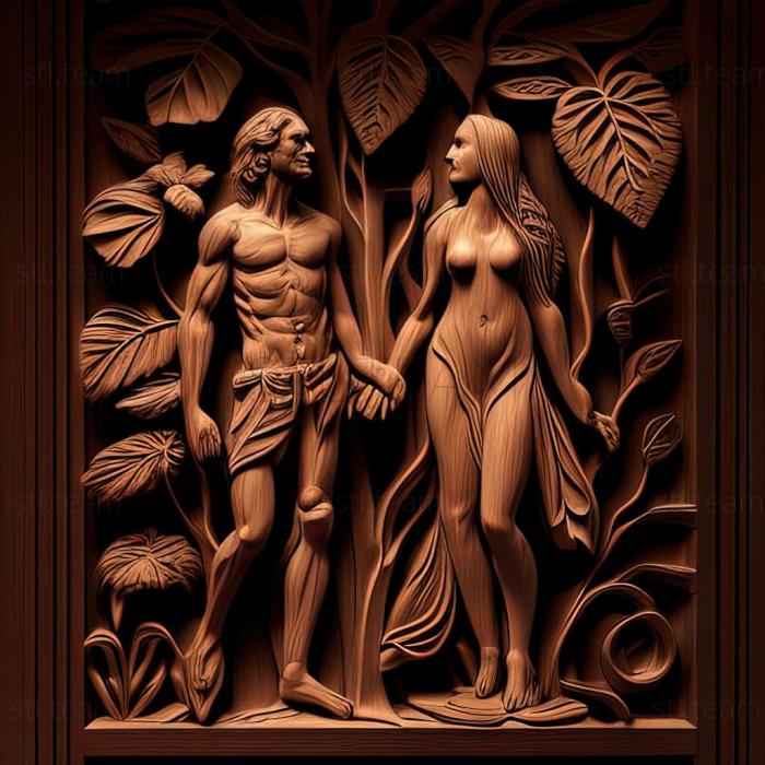 3D модель Адам і Єва (STL)